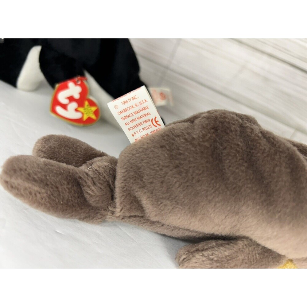 Ty Beanie Baby Aquatic Lot Poseidon Whale Shark, Jolly Walrus, Waves Orca Whale - Picture 4 of 9